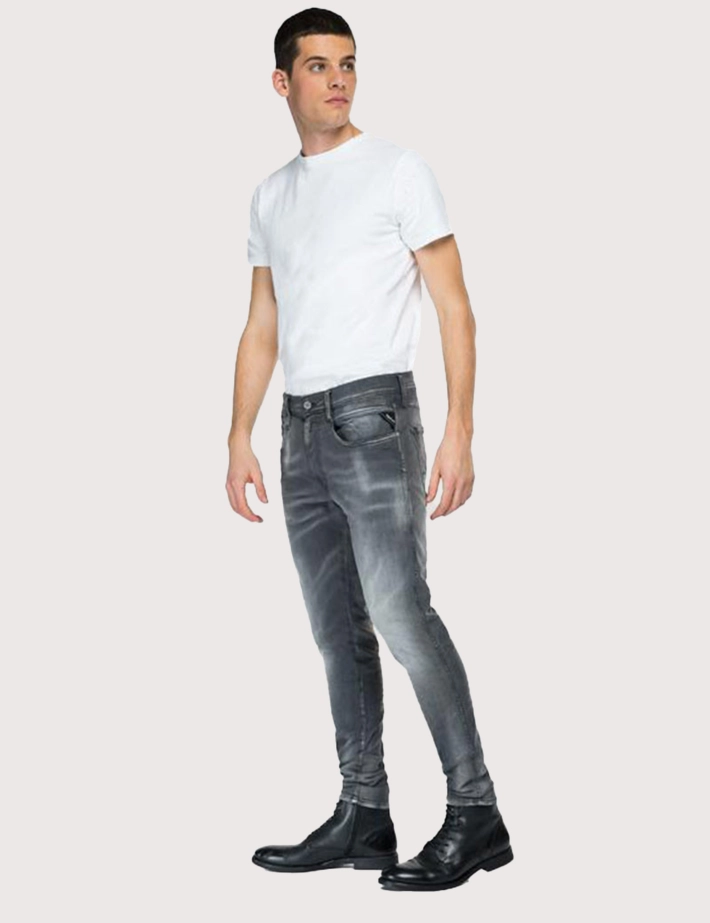 REPLAY Pantalon Homme Super Slim Bronny Medium Grey 096 - 2