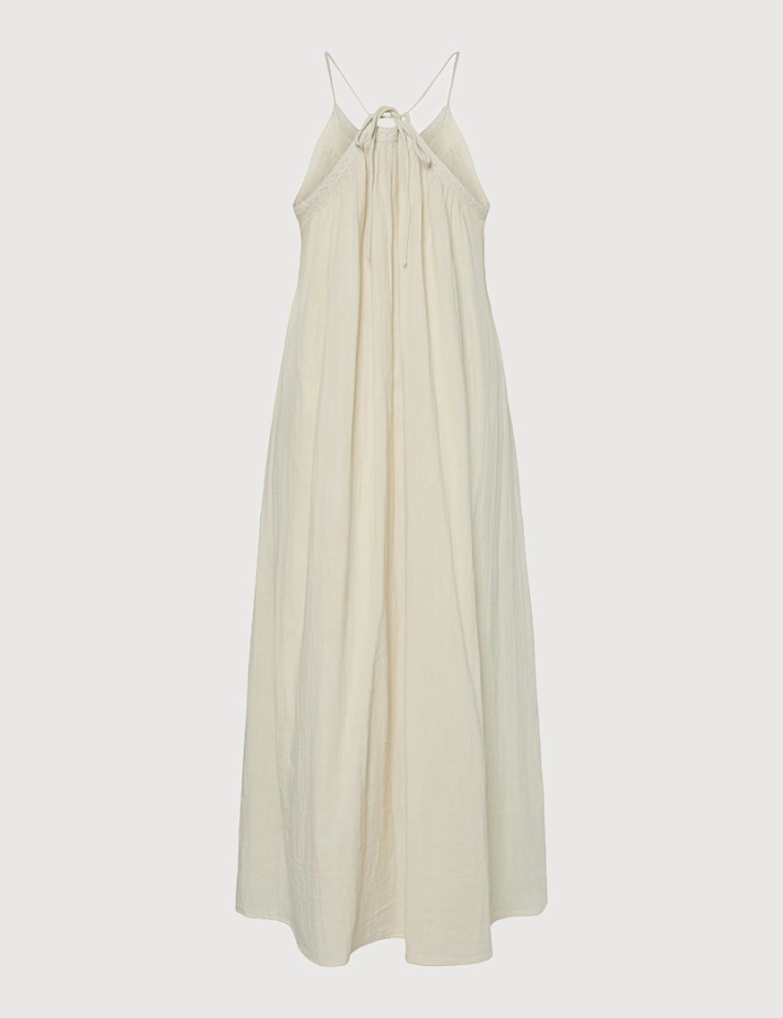 Y.A.S Robe Fine Bretelles Lana Beige - 2