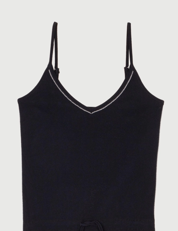 HBT SUMMER CHIC | Eponge NICKY Robe Longue Noir - 3