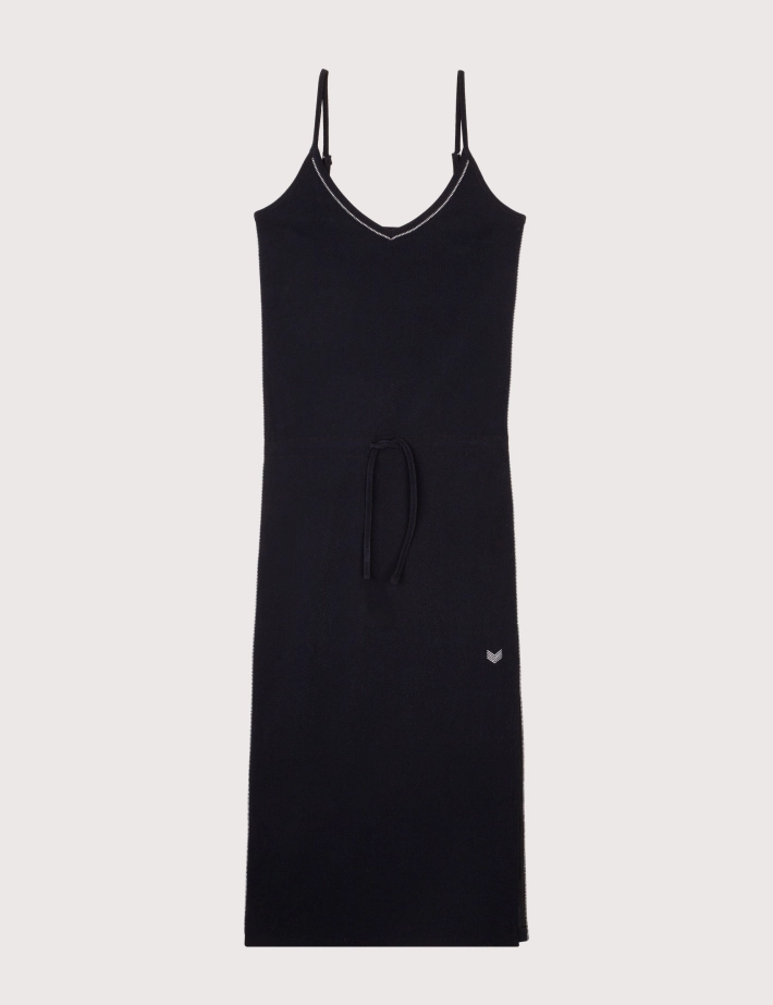 HBT SUMMER CHIC | Eponge NICKY Robe Longue Noir