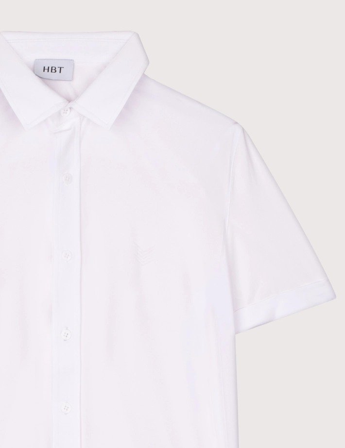 HBT BASICS | Silky MARCELLO Chemise Blanc Homme - 2