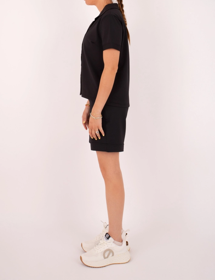 HBT SUMMER CHIC | Waffle SHERRY Short Noir - 4