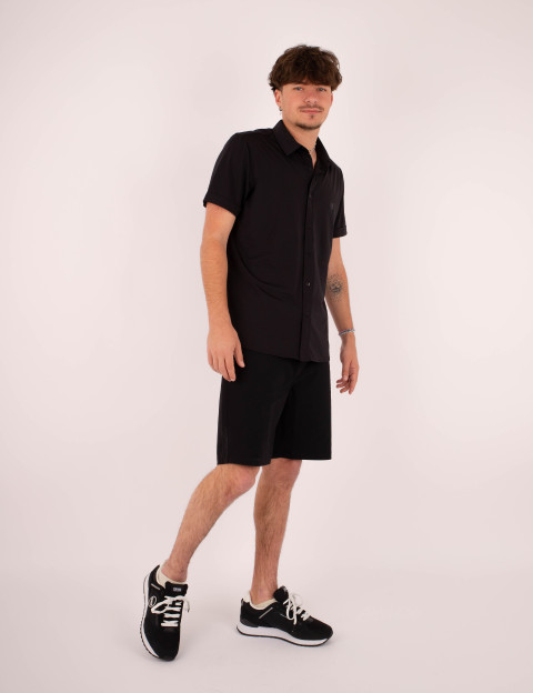 HBT BASICS | Silky MARCELLO Chemise Noir - 4