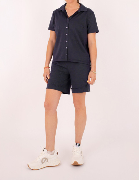 HBT SUMMER CHIC | Waffle LUNA Chemise Marine - 5