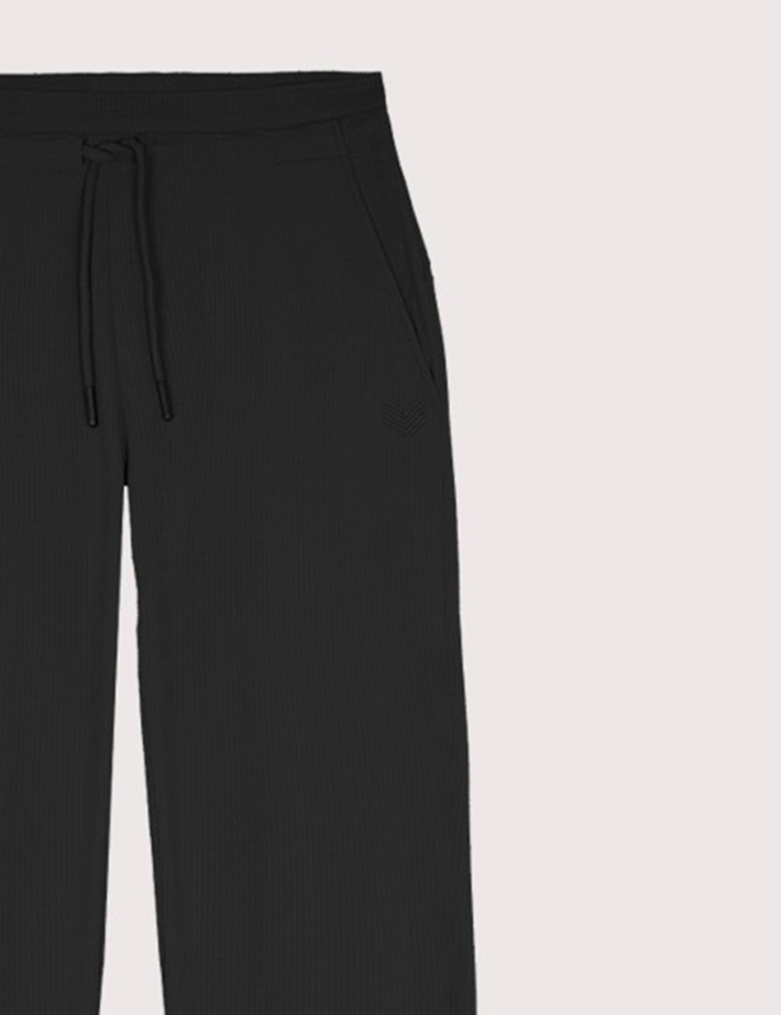 HBT SUMMER CHIC | Waffle CHELSEA Pantalon Noir - 2
