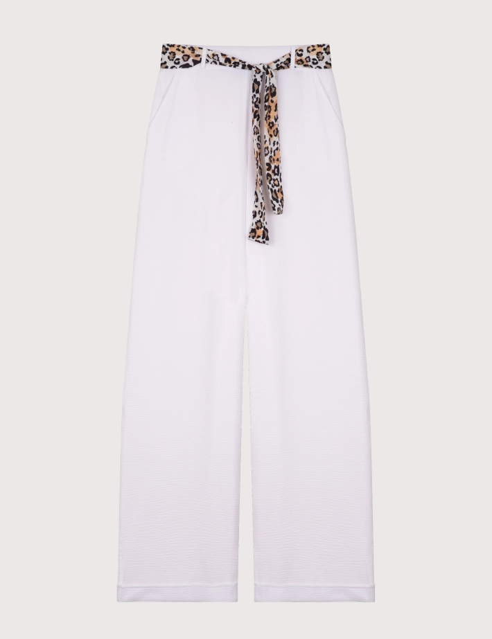 HBT SUMMER CHIC | Waffle STAN Pantalon Blanc