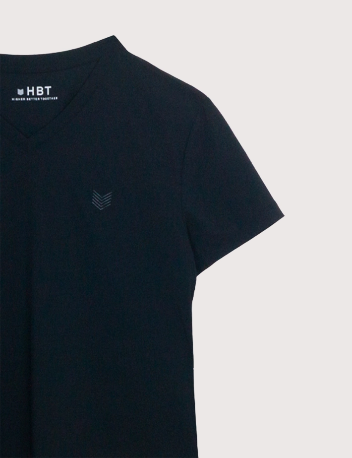 HBT T-shirt Jordan Col V Noir - 2