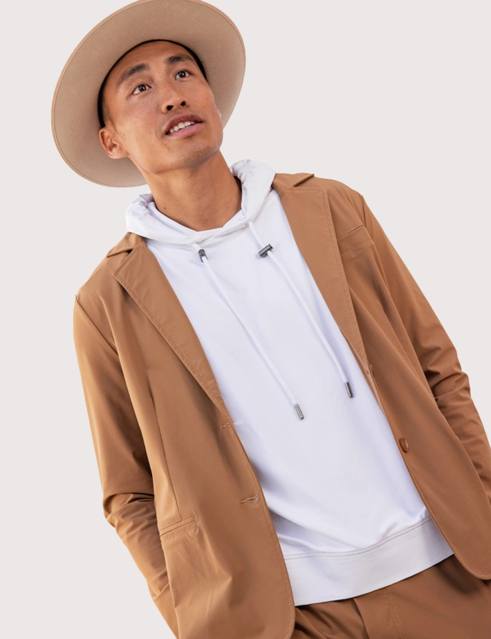 HBT Blazer Andy Marron Homme