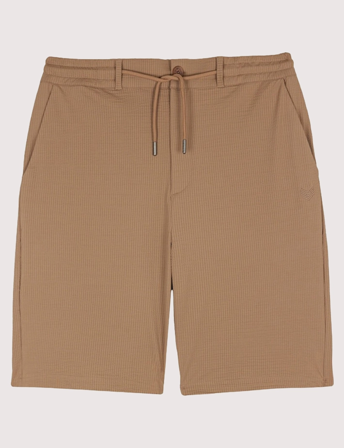HBT SUMMER CHIC | Waffle DARIO SHORT Bermuda Beige