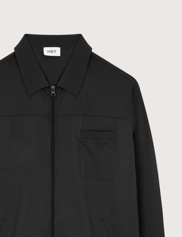 HBT SUMMER CHIC | Waffle LORENZO Veste Noir - 2