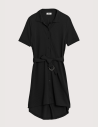 HBT Waffle  | AURIANNE Robe Chemise Noire Femme