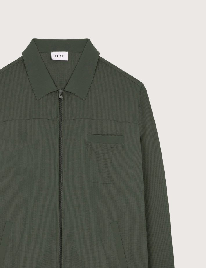 HBT SUMMER CHIC | Waffle LORENZO Veste Kaki - 2