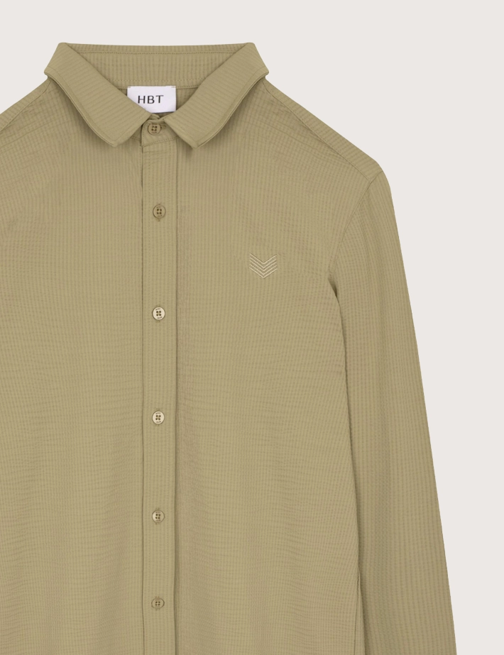HBT SUMMER CHIC | Waffle LORD Chemise Beige