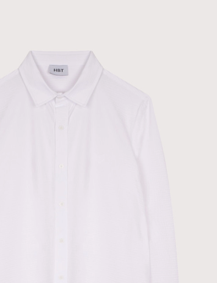 HBT SUMMER CHIC | Waffle LORD Chemise Blanc - 2