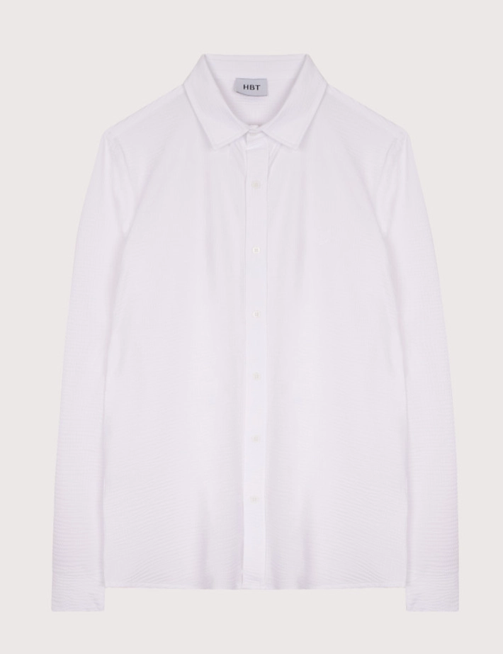 HBT SUMMER CHIC | Waffle LORD Chemise Blanc