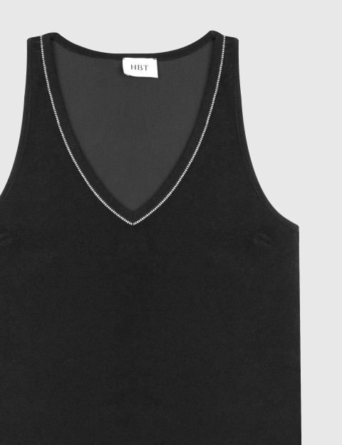 HBT SUMMER CHIC | Eponge LILLY Top Noir