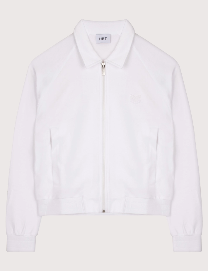HBT COTTON TOUCH | Tencel TOMAS Blouson Blanc Femme - 2