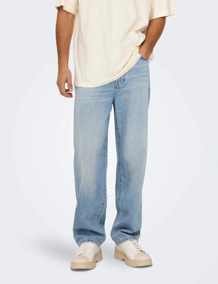 Only & Sons Jean Homme Coupe Loose Fade
