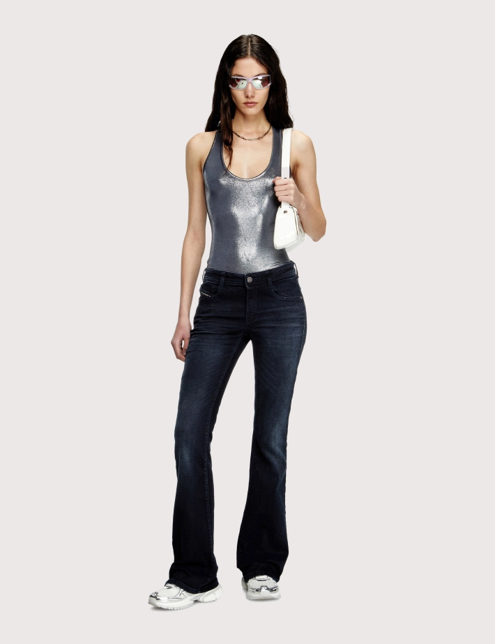 DIESEL Jean Femme D-Ebbey BMBU Noir - 4