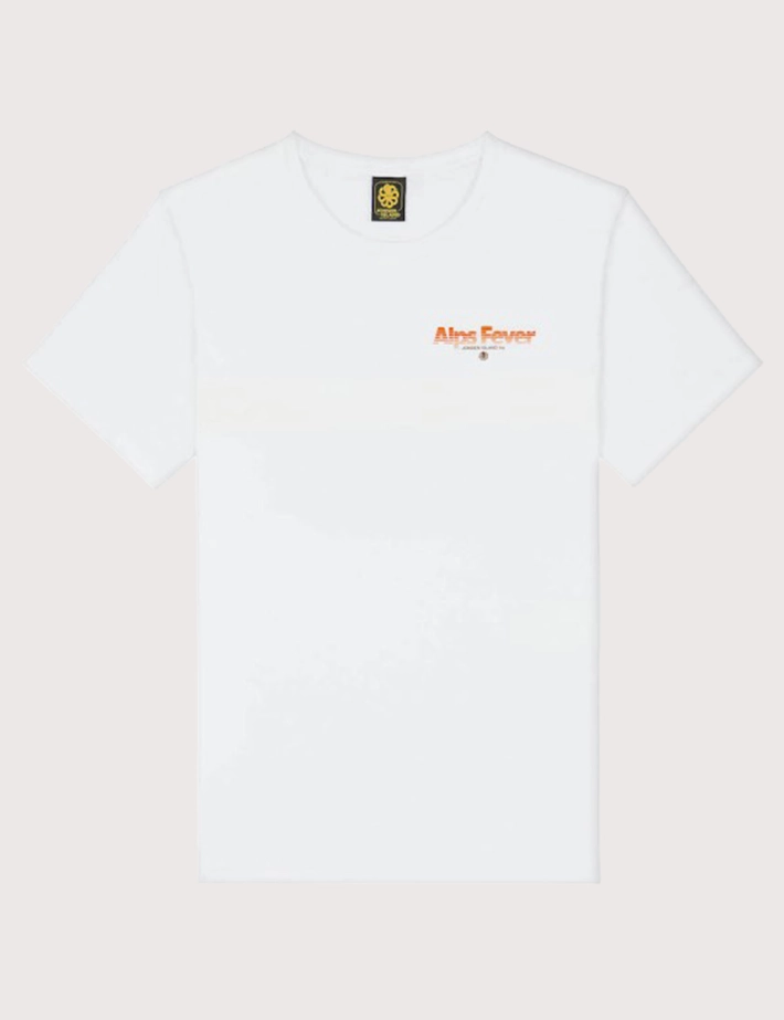 Jonsen Island T-Shirt Mixte Manches Courtes Alps Fever Blanc