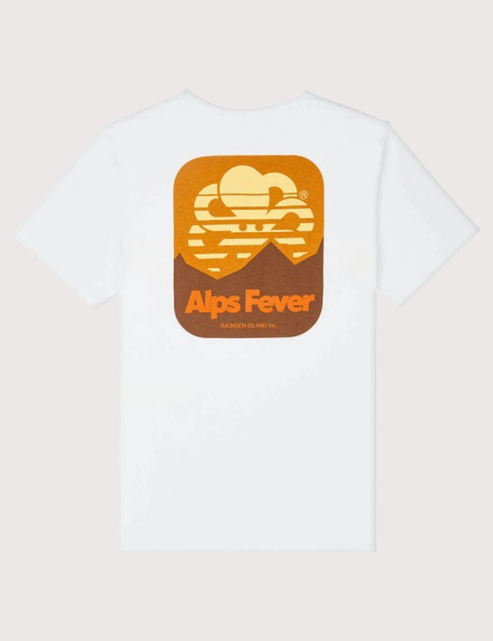 Jonsen Island T-Shirt Mixte Manches Courtes Alps Fever Blanc - 2