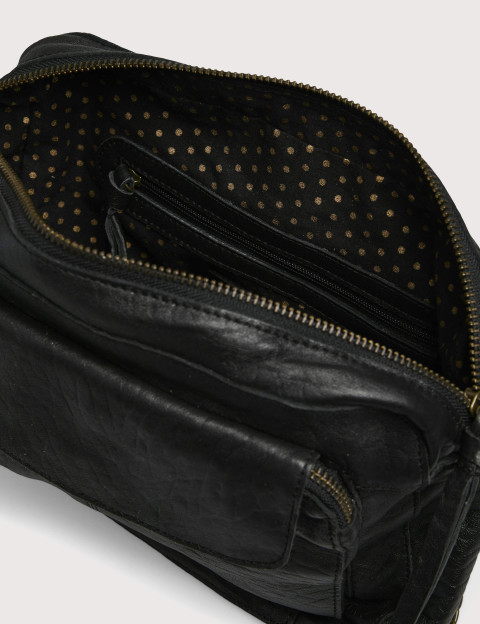 PIECES Sac Naina à Bandoulière Noir Embossé - 3