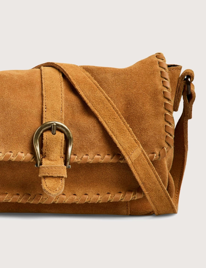 PIECES Sac Cross Body Jenny Suède Camel - 2