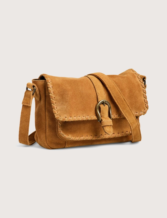 PIECES Sac Cross Body Jenny Suède Camel