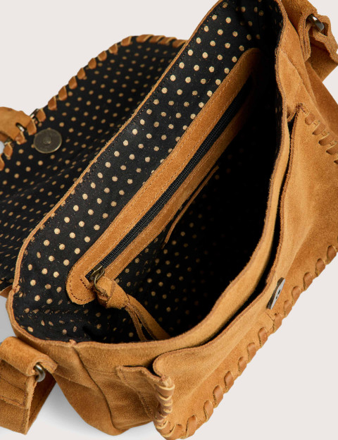 PIECES Sac Cross Body Jenny Suède Camel - 3