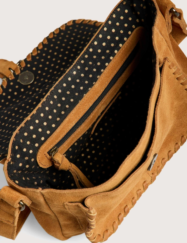 PIECES Sac Cross Body Jenny Suède Camel - 3