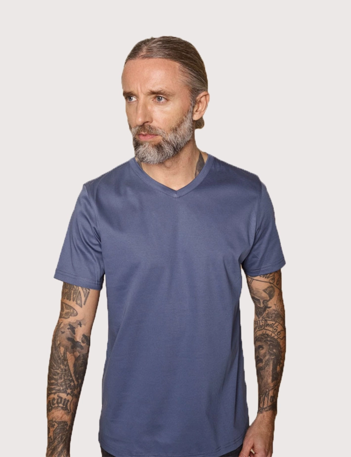 MOS MOSH T-Shirt Col V Perry Crunch Bering Sea - 3