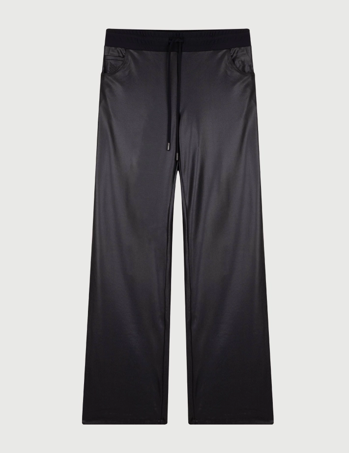 HBT Basics Insolites | Marley Pantalon Femme Noir Chevrons