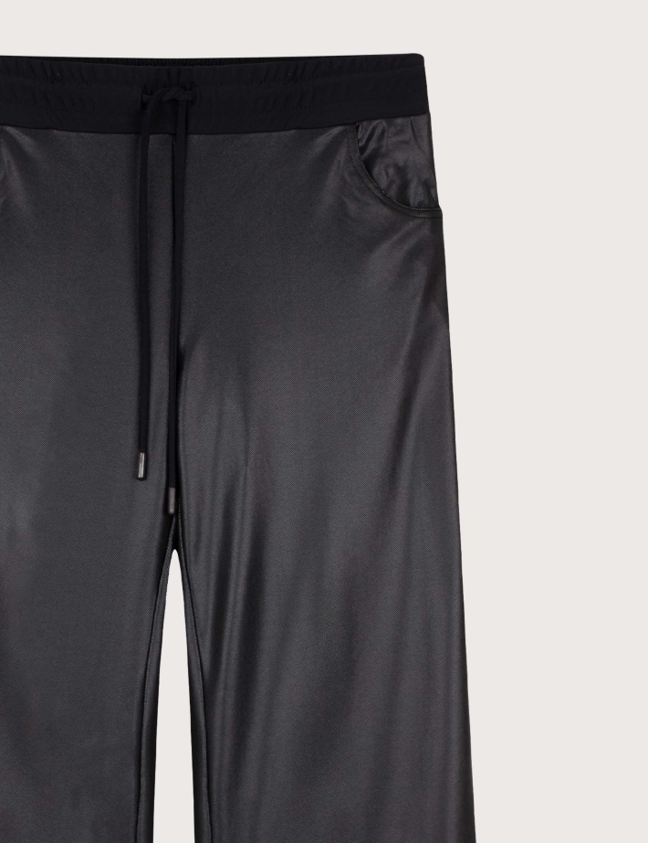 HBT Basics Insolites | Marley Pantalon Femme Noir Chevrons - 2