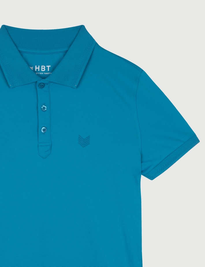 HBT Polo Homme Rock Turquoise - 2