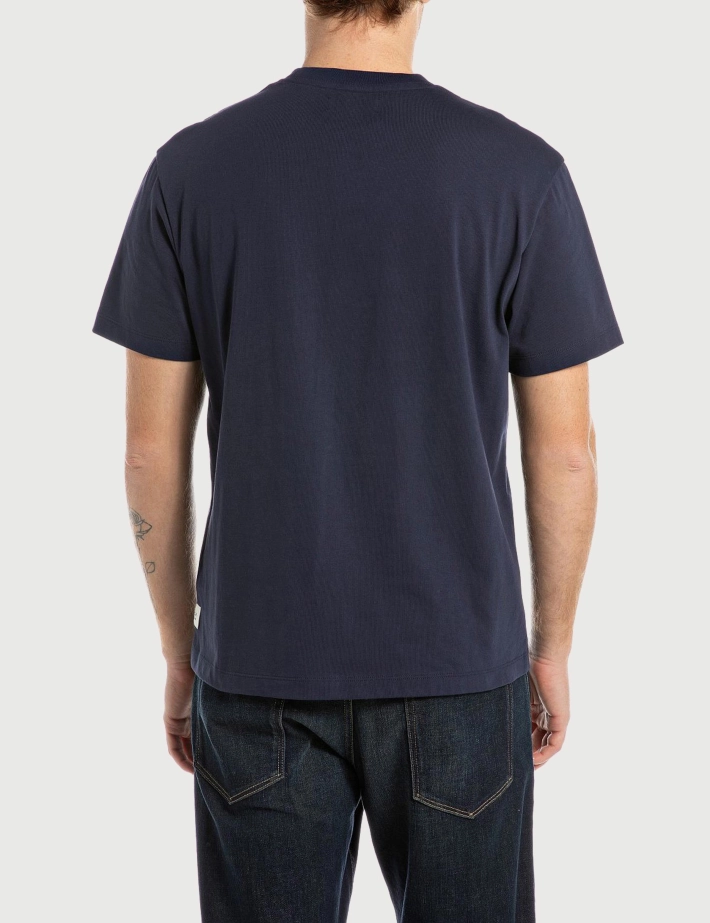 REPLAY T-Shirt Homme Manches Courtes Regular Marine - 2