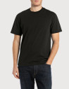 REPLAY T-Shirt Homme Manches Courtes Regular Noir