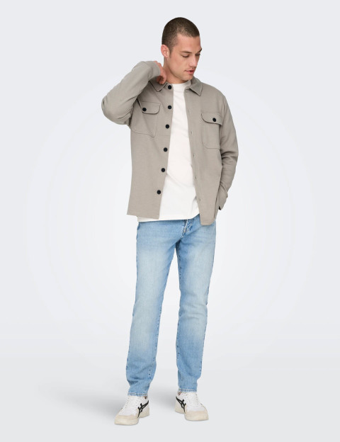 Only & Sons Surchemise Homme Newkodyl Kaki - 6