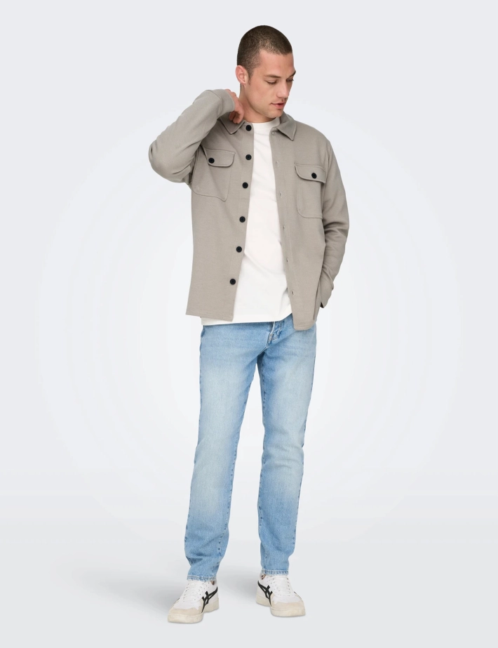 Only & Sons Surchemise Homme Newkodyl Kaki - 6