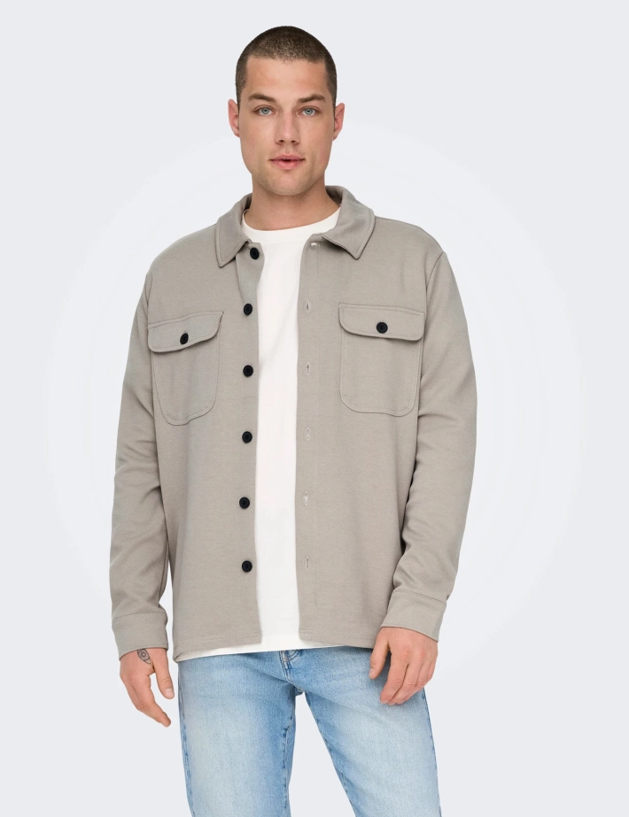 Only & Sons Surchemise Homme Newkodyl Kaki - 2