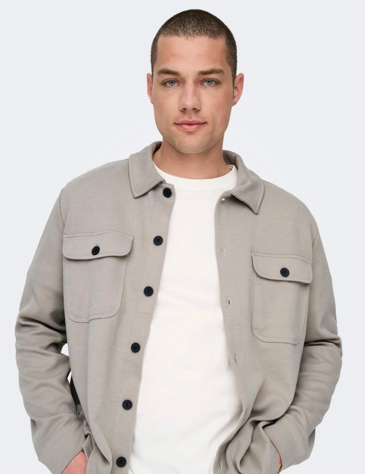 Only & Sons Surchemise Homme Newkodyl Kaki - 3