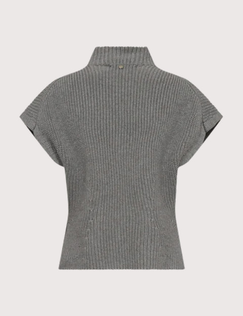 MOS MOSH Top Col Cheminé Femme Biola Bine Gris - 4
