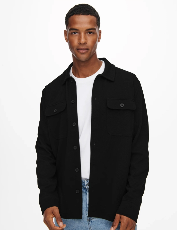 Only & Sons Surchemise Homme Newkodyl Noir - 2
