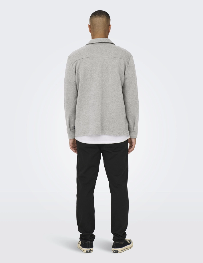 Only & Sons Surchemise Homme Newkodyl Gris - 3