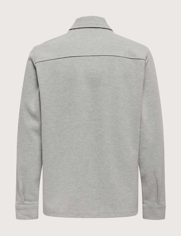 Only & Sons Surchemise Homme Newkodyl Gris - 4