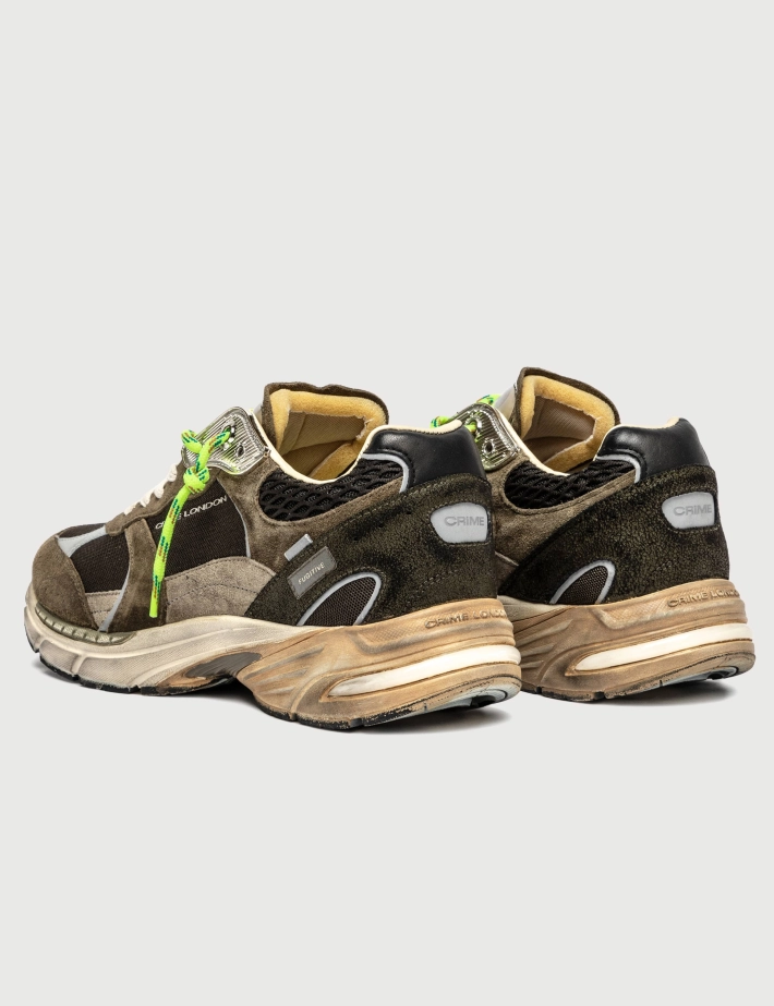 Crime London Baskets Homme Fugitive 9094 Kaki Marron - 6
