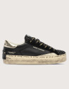Crime London Baskets Femme Plateform Noir Doré