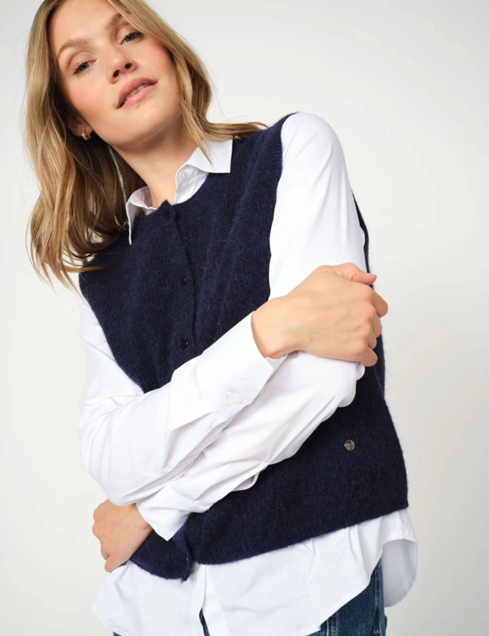 MOS MOSH Gilet Sans Manches Femme Almine Thora Noir - 3
