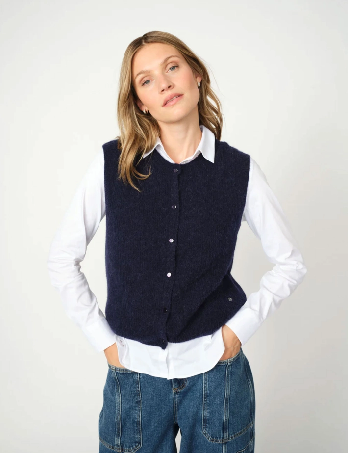 MOS MOSH Gilet Sans Manches Femme Almine Thora Noir - 2
