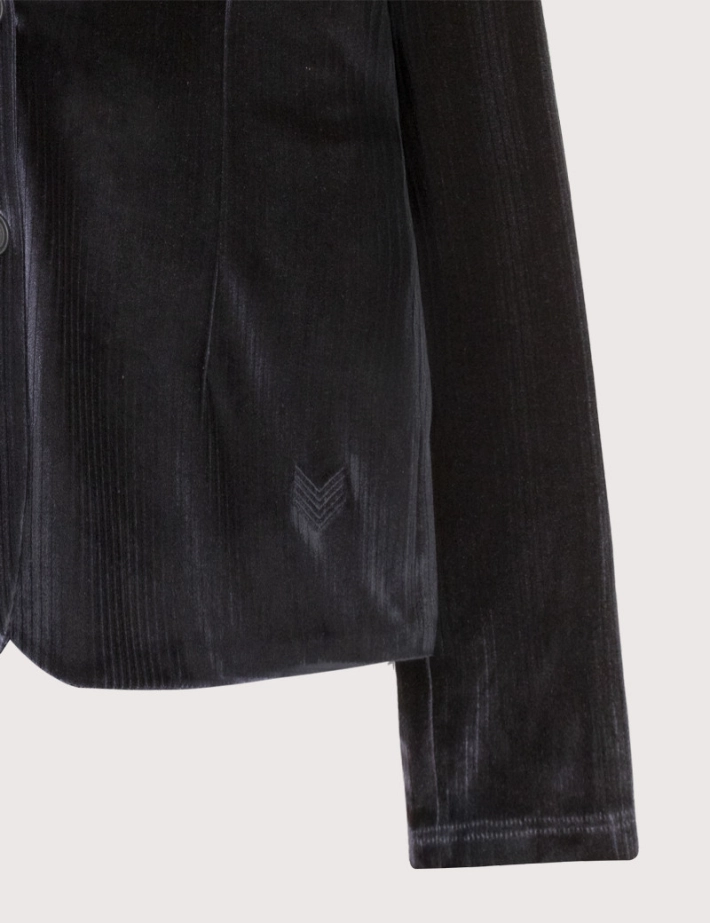 HBT Precieux Shiny Velvet | Shirley Veste Femme Noir