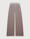 HBT Precieux Shiny Velvet | Chloe Pantalon Femme Taupe